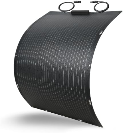 Greenmagic 100W 12V Flexible Solar Panel Ultra Thin Ultra Lightweight Off-Grid Charger for Marine