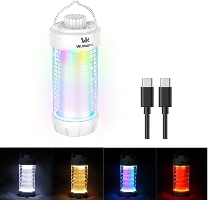 Wurkkos CL01 Camping Lantern Rechargeable, 550LM Waterproof Tent Light with Magnet Base, Up to 300H