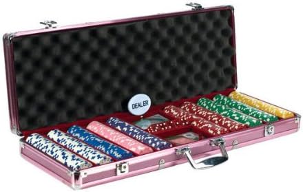 Ladies Rose Dice Chip Poker Set (500 Piece)