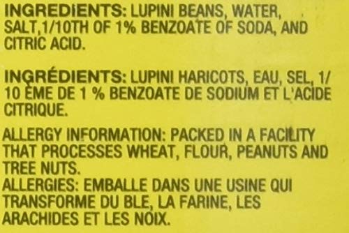 Ziyad Brand Premium Lupini Beans Snack, High Plant Protein, Keto, Mediterranean Diet, Non