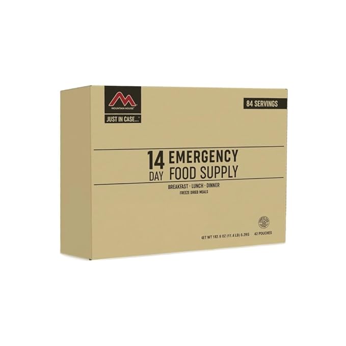 Mountain House 14Day Emergency Food Supply, FreezeDried Survival Meal Kit for Disaster Preparedness