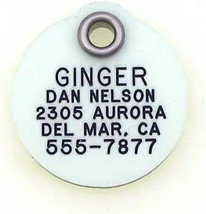 LuckyPet Glow in The Dark Dog Tag - Durable Custom Tags for Pets - Silent Personalized Pet