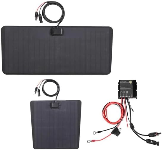 Lensun 50W 12V Hood Flexible Solar Panel for Toyota Tacoma 3rd Gen (2016-2023) TRD Sport/Pro - Off