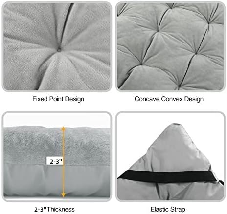 REDCAMP Folding Cot Pads for Sleeping Extra Thick, Soft Comfortable Velvet & Corduroy Cotton