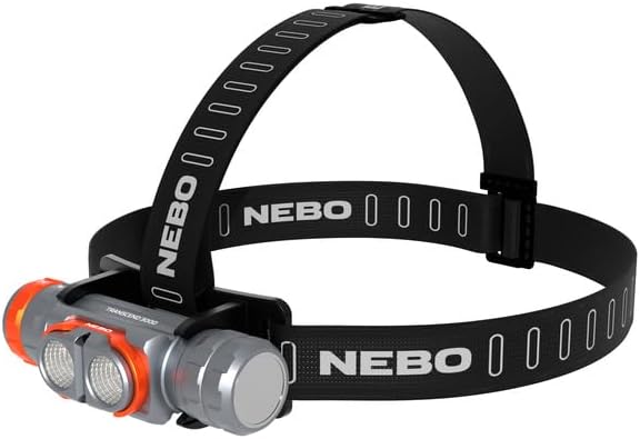 NEBO Transcend 3K Headlamp | 3000 Lumen, 5 Light Modes, USB-C Rechargeable, Waterproof, Magnetic