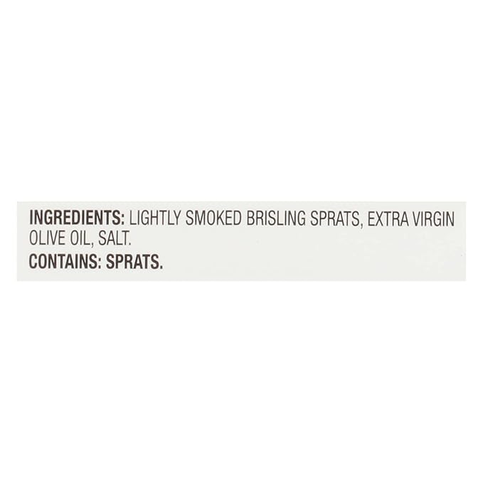 Brunswick Wild Caught Gourmet Brisling Sardines in Extra Virgin Olive Oil, 4.23 oz Can - Wild