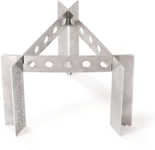 Portable Camp Stove - Cooker - Trivet Combo | 3 Uses in 1 | Ultralight | Stainless Steel | Perfect