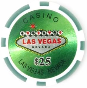 Casino Style Las Vegas Sign Design 14gm Poker Chip Sample Set - 10 New Chips!