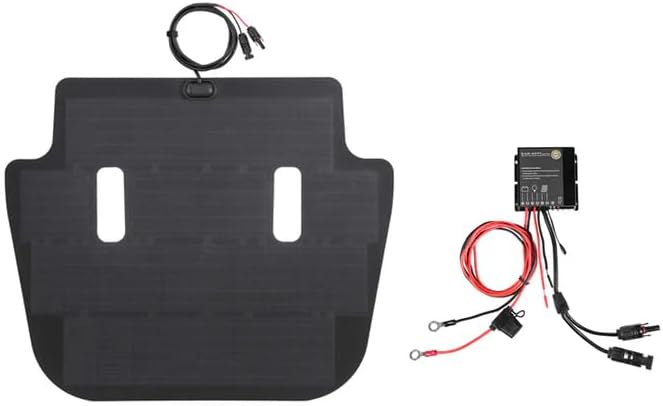 Lensun 90W 12V Hood Flexible Solar Panel for Jeep Wrangler JL (2018-Present) Except Rubicon - Off