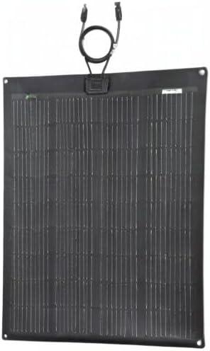 Lensunsolar 100W 12V ETFE Flexible Solar Panel, 33.5x28in, PERC 9BB 23.5%+ Efficiency Mono Solar