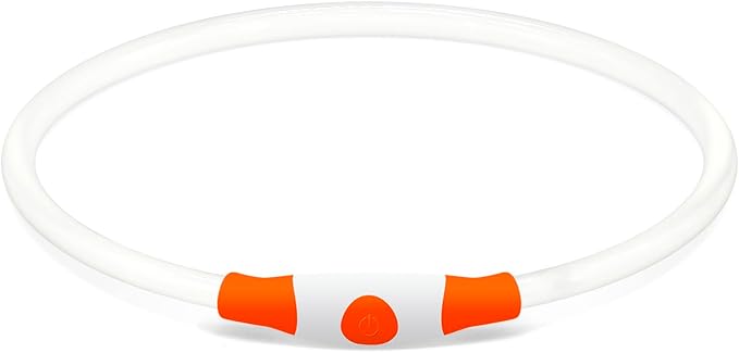 Led Dog Collar, BSEEN USB Rechargeable Flash Dog Necklace Light, Pet Safety Collar Makes Your
