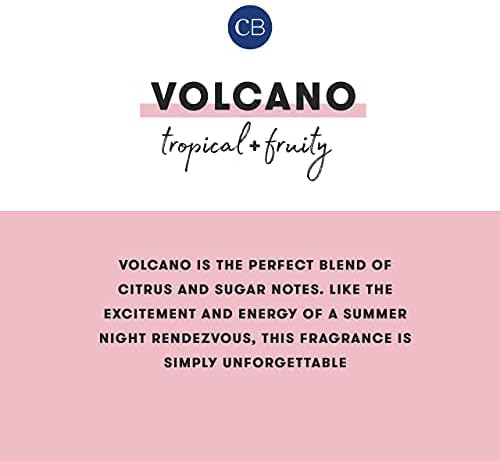 Capri Blue Volcano Scented Candles - Luxury Glass Jar Candles for Home Scented with Tropical Fruit