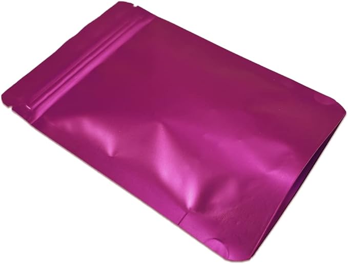 PABCK 50 Pieces 4.3x6.3 inch(Inside Size 3.5x3.9 inch) Stand-Up Resealable Heat Seal Bags 3.55mil