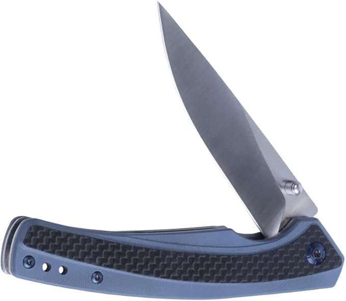 MASALONG Kni242 Folding Knife G10 Carbon Fiber Handle Outdoor Knife Fit Camping Wilderness Survival
