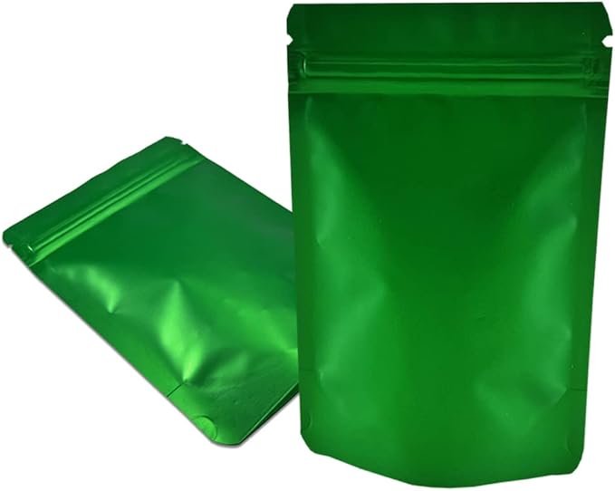 PABCK 50 Pieces 5.5x7.87 inch(Inside Size 4.7x5.1 inch) Stand-Up Resealable Heat Seal Bags 3.55mil