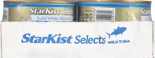 StarKist Selects Solid White Albacore Tuna In Water - 4.5 oz Can (Pack of 6)