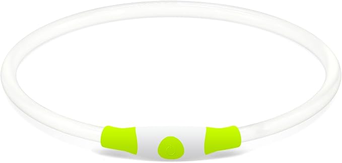 Led Dog Collar, BSEEN USB Rechargeable Flash Dog Necklace Light, Pet Safety Collar Makes Your