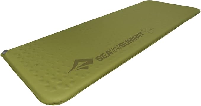 Sea to Summit Camp Self-Inflating Foam Sleeping Mat for Camping and Backpacking, Rectangular