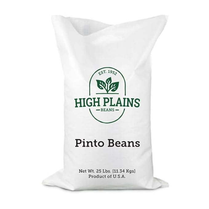 High Plains Pinto Beans | 25 Pound Bag | Farm-Fresh Pinto Beans | Non-GMO Verified | High Protein &