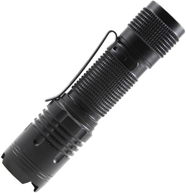 LitezAll 400 Lumen Tactical Flashlight, Compact LED Flashlight with Pocket Clip, Aerospace Aluminum