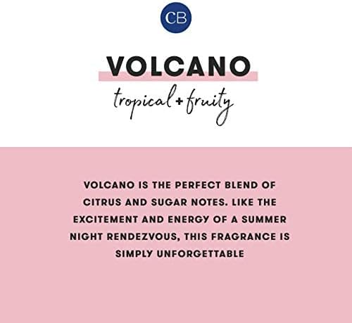 Capri Blue Volcano Scented Candles - Luxury Glass Jar Candles for Home Scented with Tropical Fruit