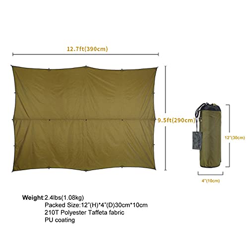 ONETIGRIS Camping Tarp - 12.8ft, 9.5ft, Large - product view 3