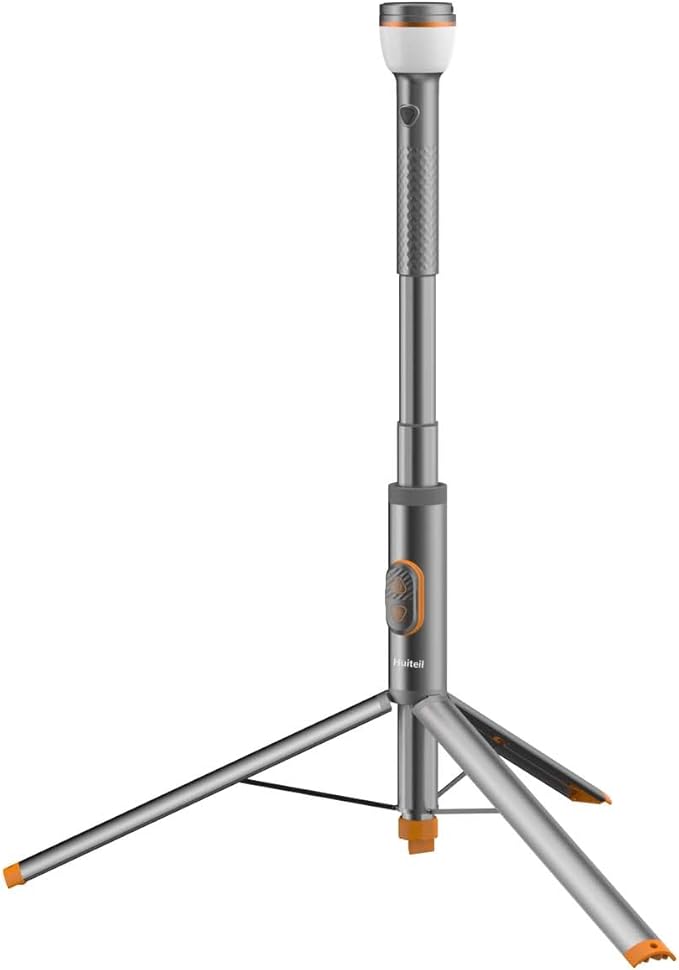 Telescopic Collapsible Camping Light - 800 Lumens, IP65 Waterproof, Remote Control, Magnetic Base