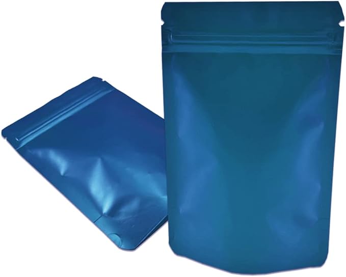 PABCK 50 Pieces 4.3x6.3 inch(Inside Size 3.5x3.9 inch) Stand-Up Resealable Heat Seal Bags 3.54mil