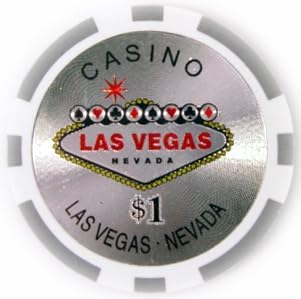 Casino Style Las Vegas Sign Design 14gm Poker Chip Sample Set - 10 New Chips!