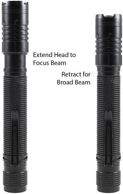 LitezAll 280 Lumen Tactical Flashlight, Compact LED Pocket Flashlight for Everyday Carry, Battery