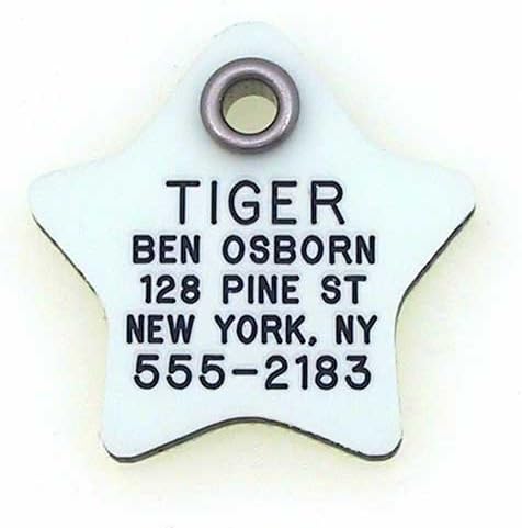 LuckyPet Glow in The Dark Dog and Cat ID Tag - Durable Custom Tags for Pets - Silent Personalized