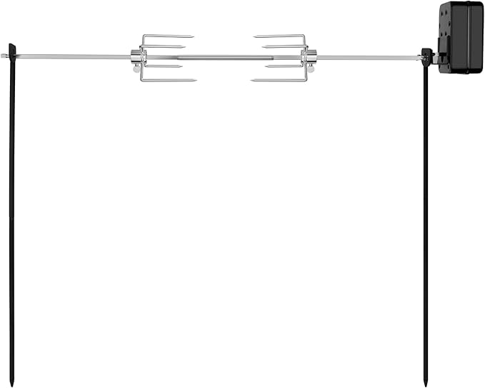 only fire Spit Rotisserie for Outdoor Campfire Grilling, Over Fire Camp Grill with 35×5/16" Square