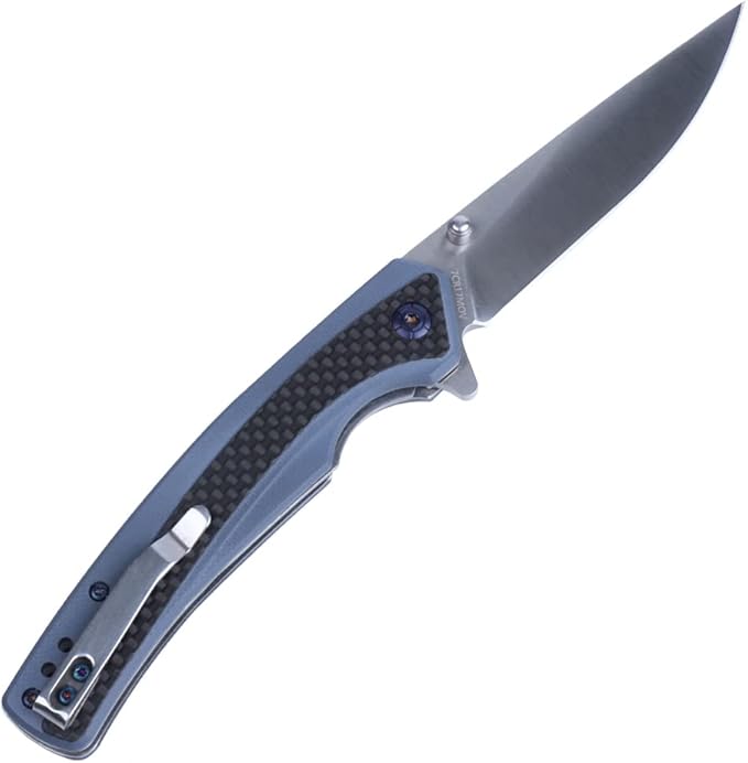 MASALONG Kni242 Folding Knife G10 Carbon Fiber Handle Outdoor Knife Fit Camping Wilderness Survival