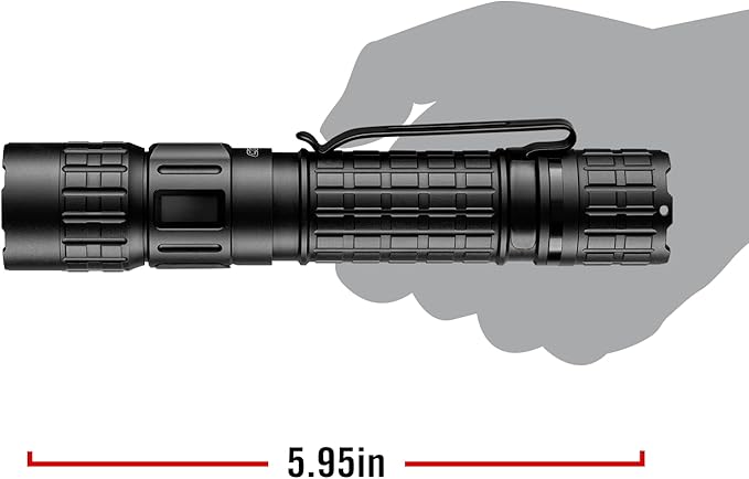 Coast TX300R 3000 Lumen Rechargeable Long Range Tactical LED Flashlight with Strobe, Spot and Flood