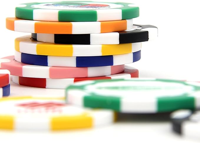 40mm Custom Poker Chips with Your Text,Logo or Design for Weddings, Anniversaries, Parties