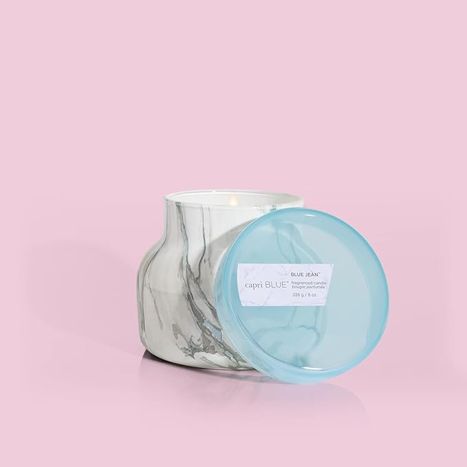 Capri Blue Modern Marble Jar Candles - Luxury Scented Candles for Home - Long Lasting Soy Wax Blend