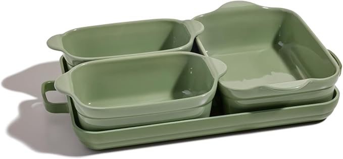 Our Place Bakeware Set | 5-Piece Nonstick, Toxin-Free, Ceramic, Cast Aluminum Set with Oven Pan