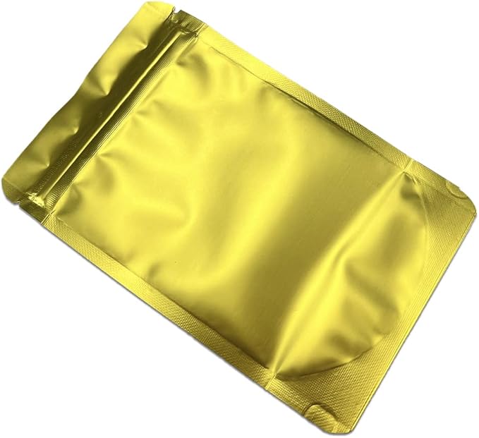 PABCK 50 Pieces 4.3x6.3 inch(Inside Size 3.5x3.9 inch) Stand-Up Resealable Heat Seal Bags 3.55mil