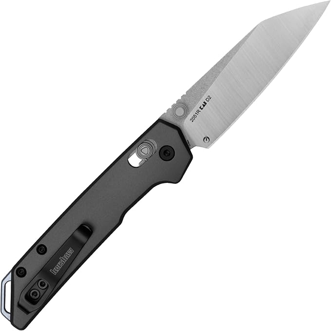 Kershaw Mini Iridium Folding Pocket Knife, 3 inch D2 Steel Blade, DuraLock, Aluminum Handle