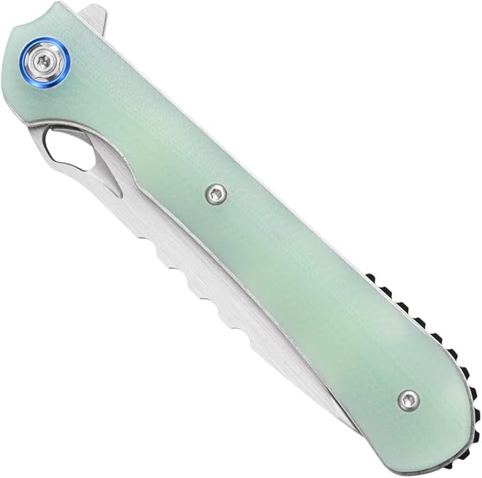 Sitivien ST145 Folding Pocket Knife,14C28N Steel Blade,G10 Handle EDC Tool Knife for Outdoor