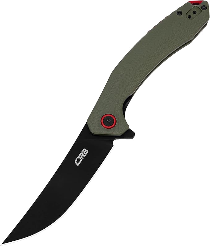 CJRB Tactical Knife, Small Folding Pocket Knife with AR-RPM9 Steel Blade and G10 Handle for Men