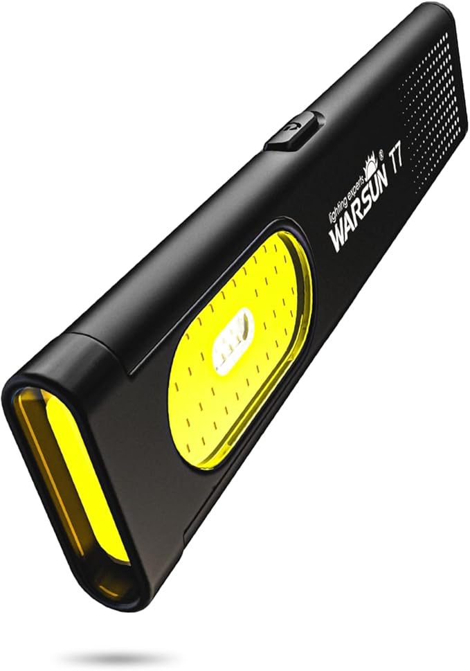 WARSUN Compact Multi-Mode Pocket LED Flashlight - 675LM, USB-C Rechargeable, IPX4, Dual Material