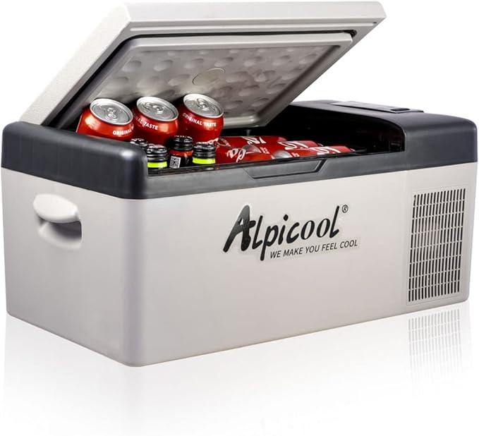 Alpicool C15 Portable Car Freezer,12 Volt Refrigerator, 16 Quart (15 Liter) Fast Cooling 12V Car