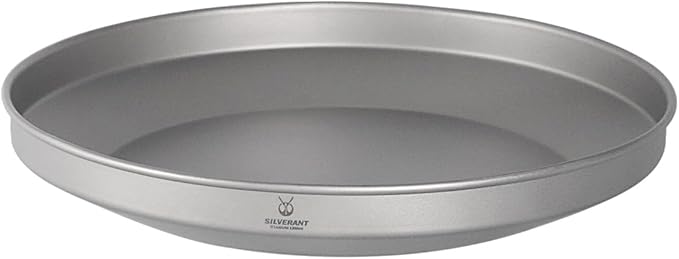 SILVERANT Titanium Trek Plate - Ultralight, Durable Camping Dish Pan Plate - Outdoor Kitchen