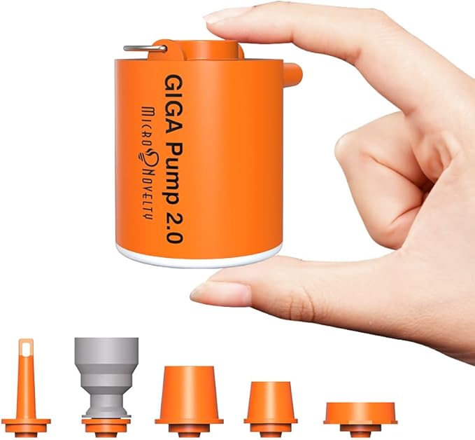 Portable Air Pump for Inflatables, Ultra-Light 2.8oz Rechargeable Mini Air Mattress Pump with