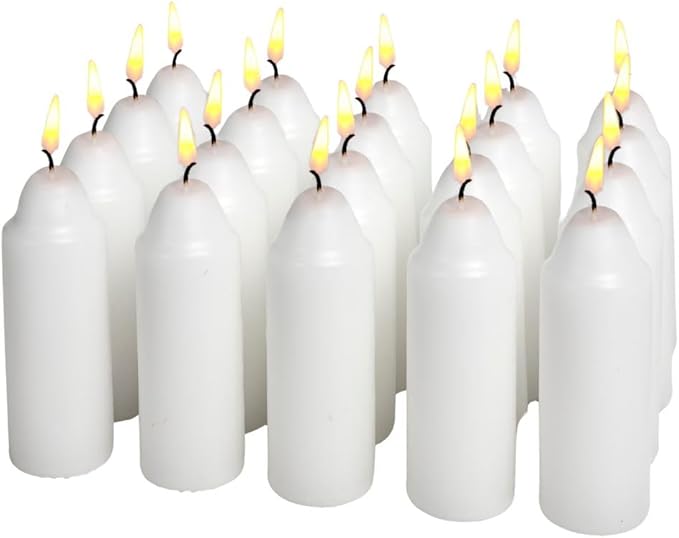 9-Hour White Candles for UCO Candle Lanterns, Long-Burning Candles for Outdoor, Camping, Prepping
