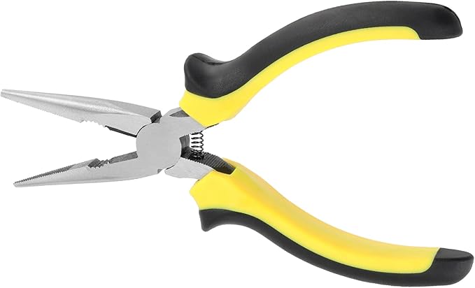 SINJEUN 15 Pack 6 Inch Needle Nose Pliers, Long Needle Nose Pliers with Wire Cutter, Insulated