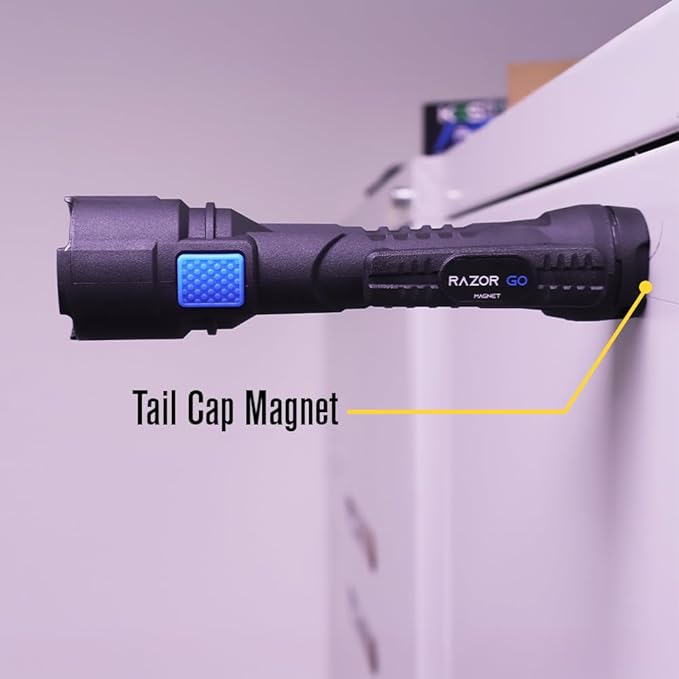 Bright Star Razor Go All-Purpose LED Flashlight ??21,000 Candela Beam, 24-Hour Runtime, Magnetic