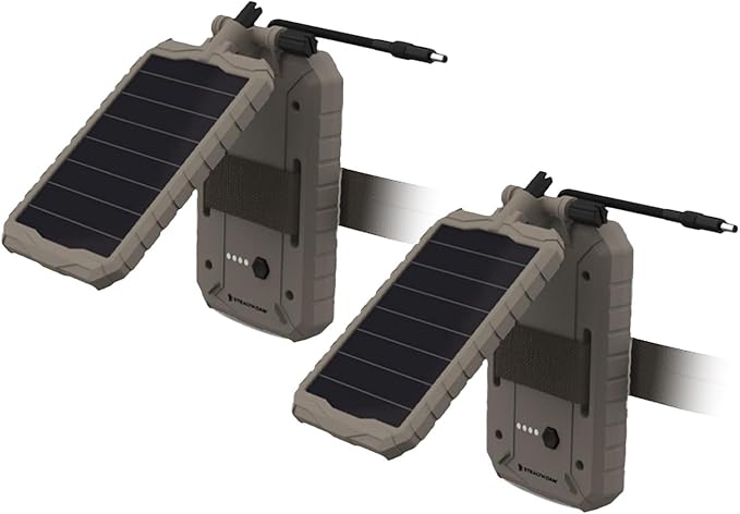 Stealth Cam Sol-Pak 3000mAh Solar Battery Pack with Adjustable T-Swivel Brackets, Durable ABS