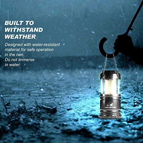 MalloMe LED Camping Lantern Flashlights 2 Pack & 4 Pack - Super Bright - 350 Lumen Portable Outdoor